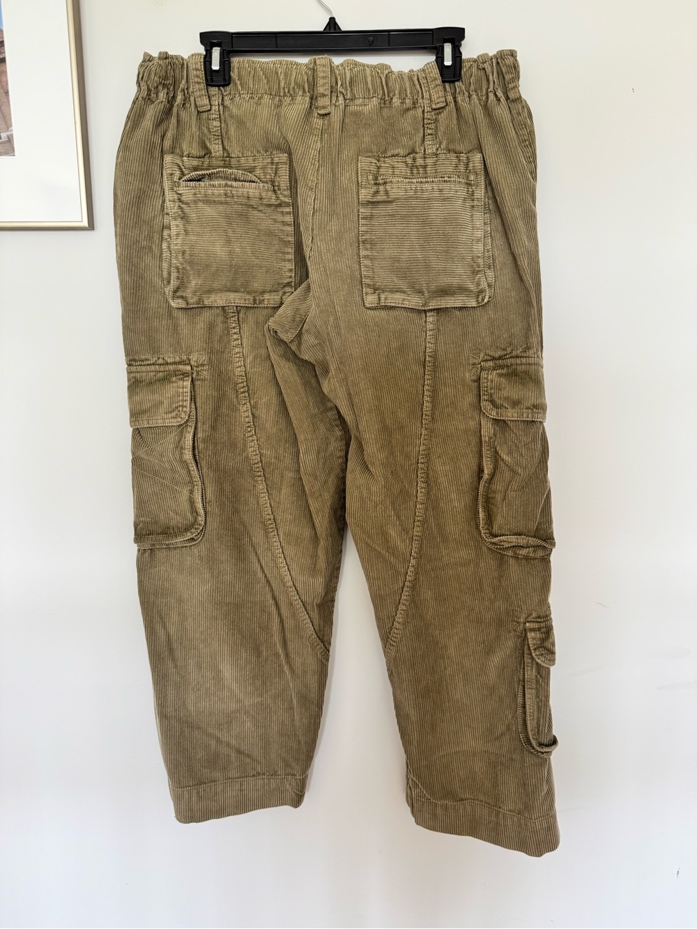 Free People Olive Brown Corduroy Cargo Pants - Picture 4 of 5